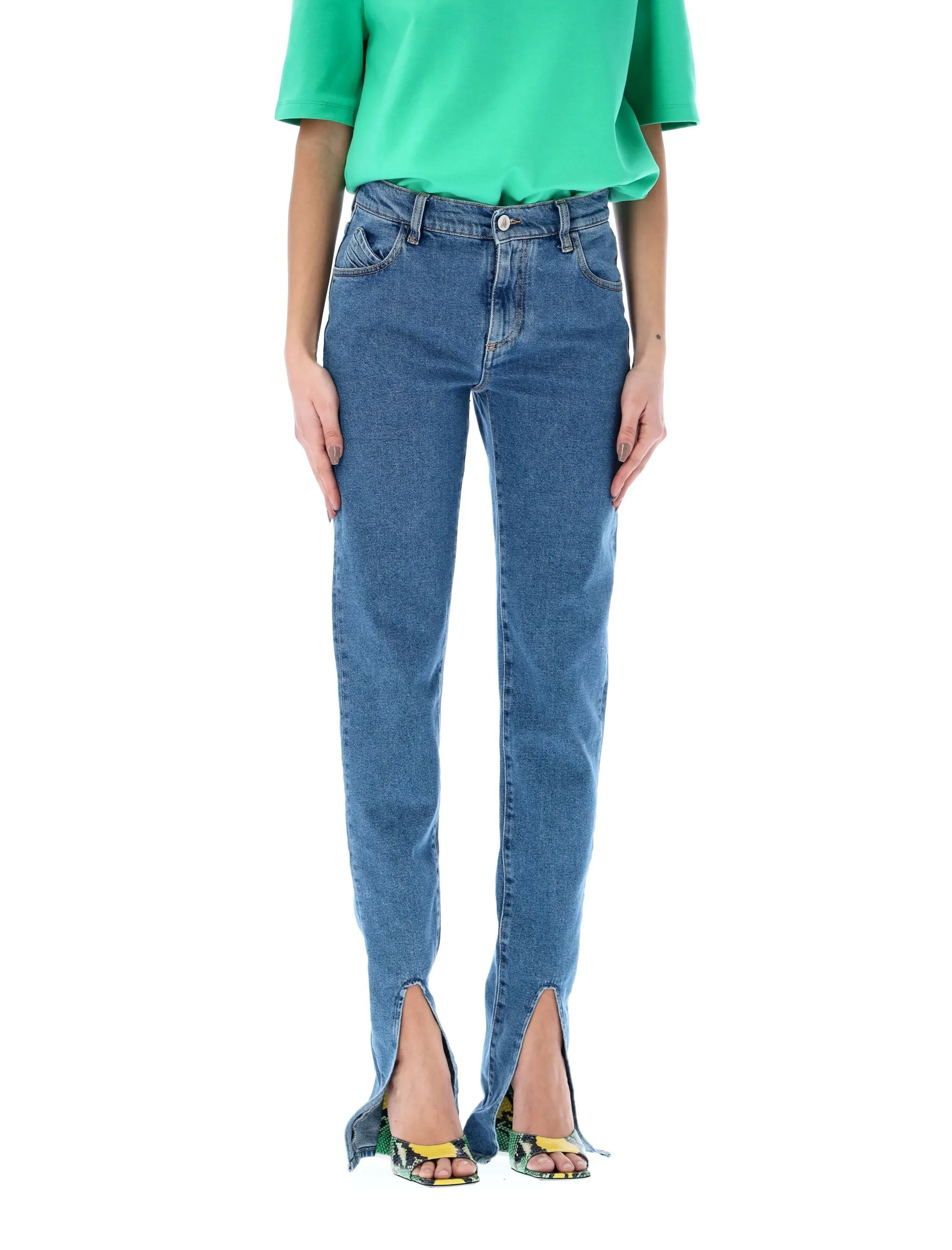 The Attico Freja Denim Pants