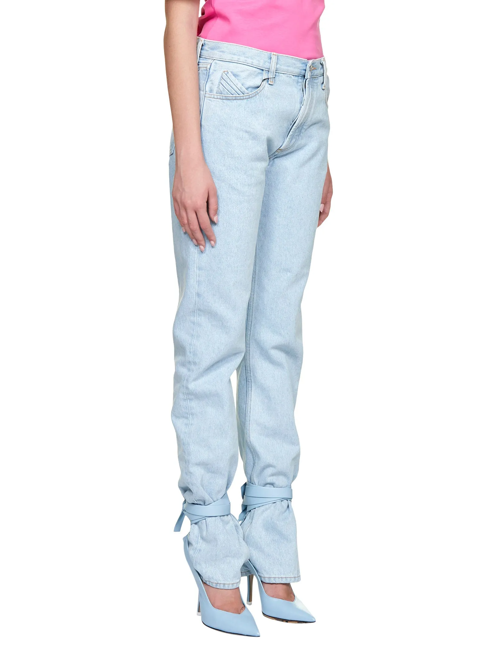 The Attico Straight-Leg Jeans