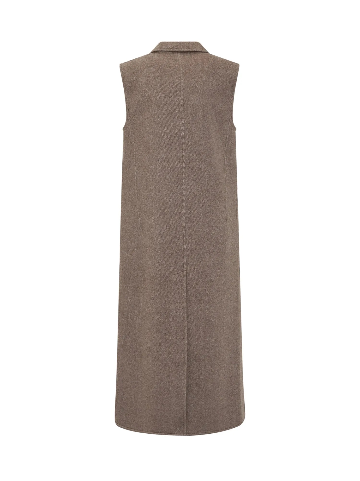 Tory Burch Single-Breasted Sleeveless Coat