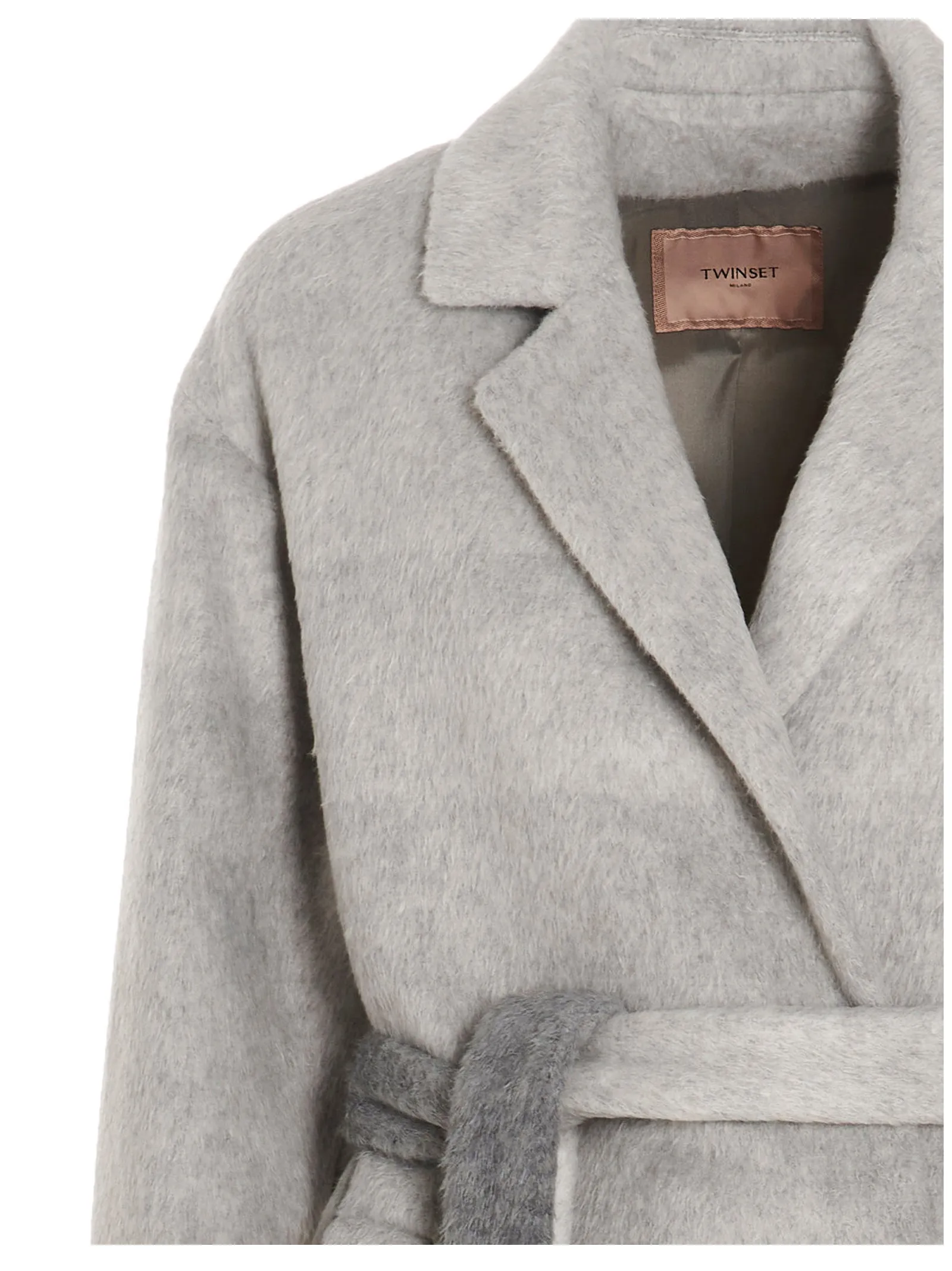 TWINSET Double-Breasted Gradient Effect Midi Coat