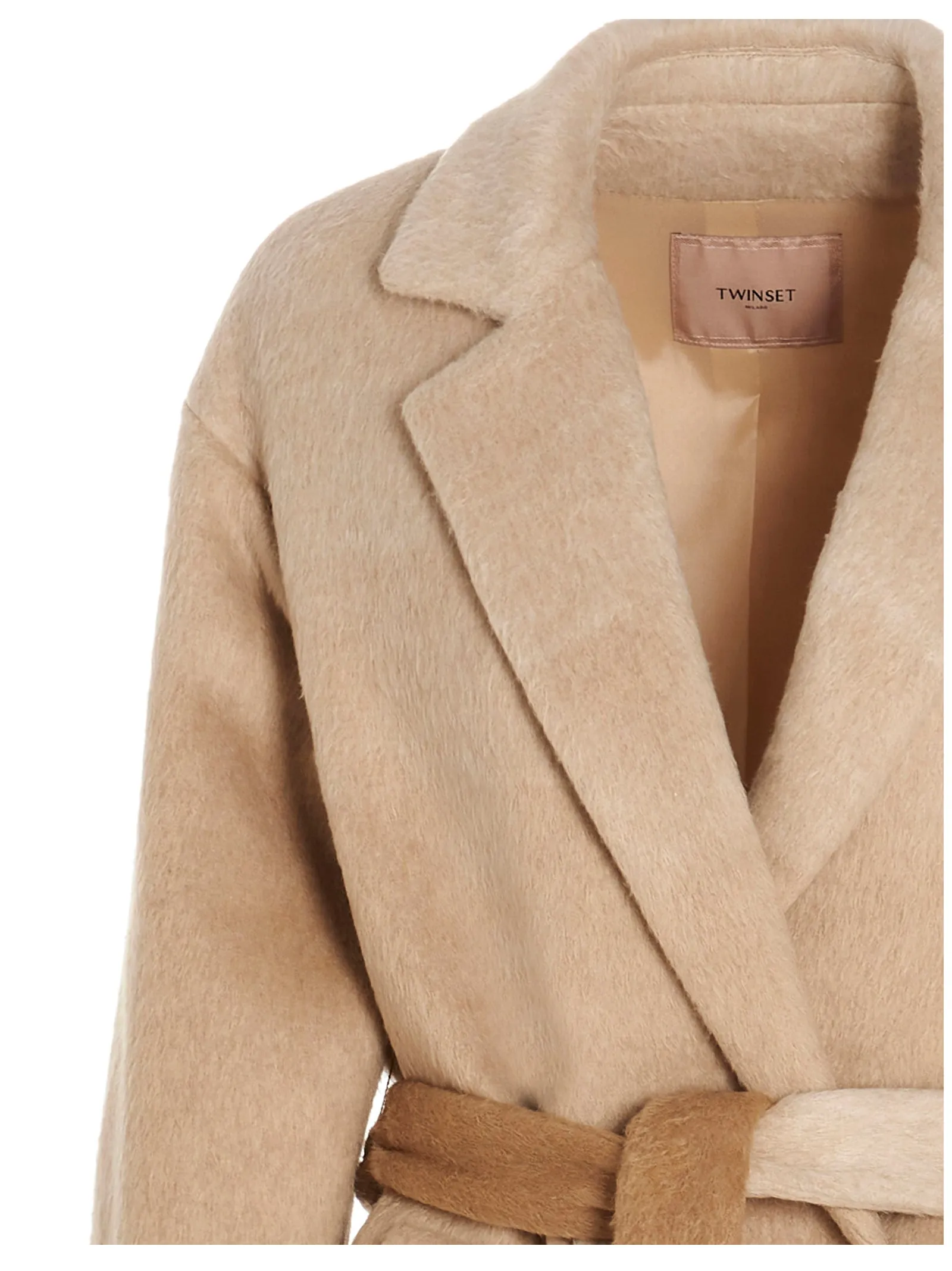 TWINSET Gradient Effect Double-Breasted Coat