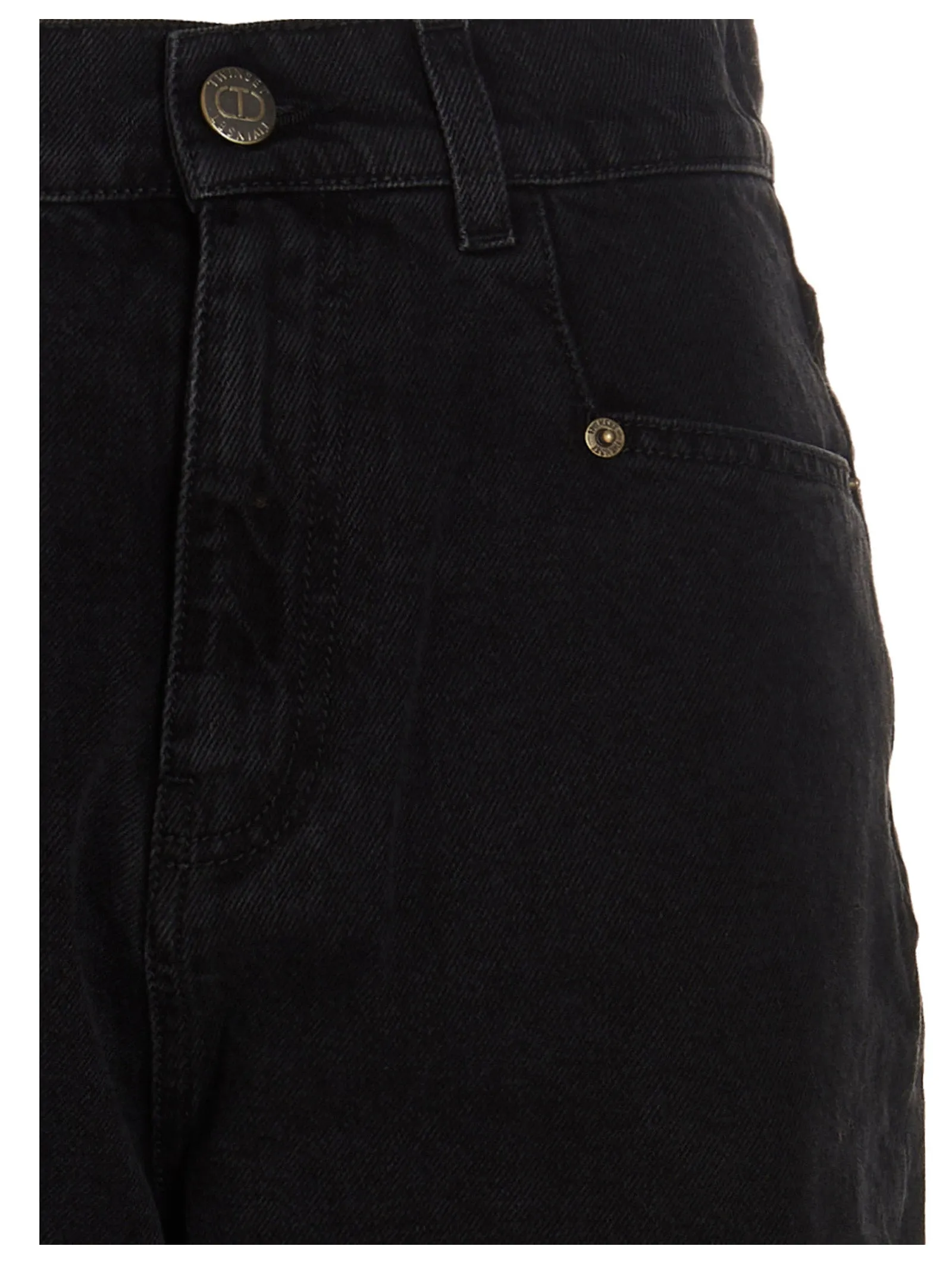 TWINSET High-Waisted Cropped Jeans