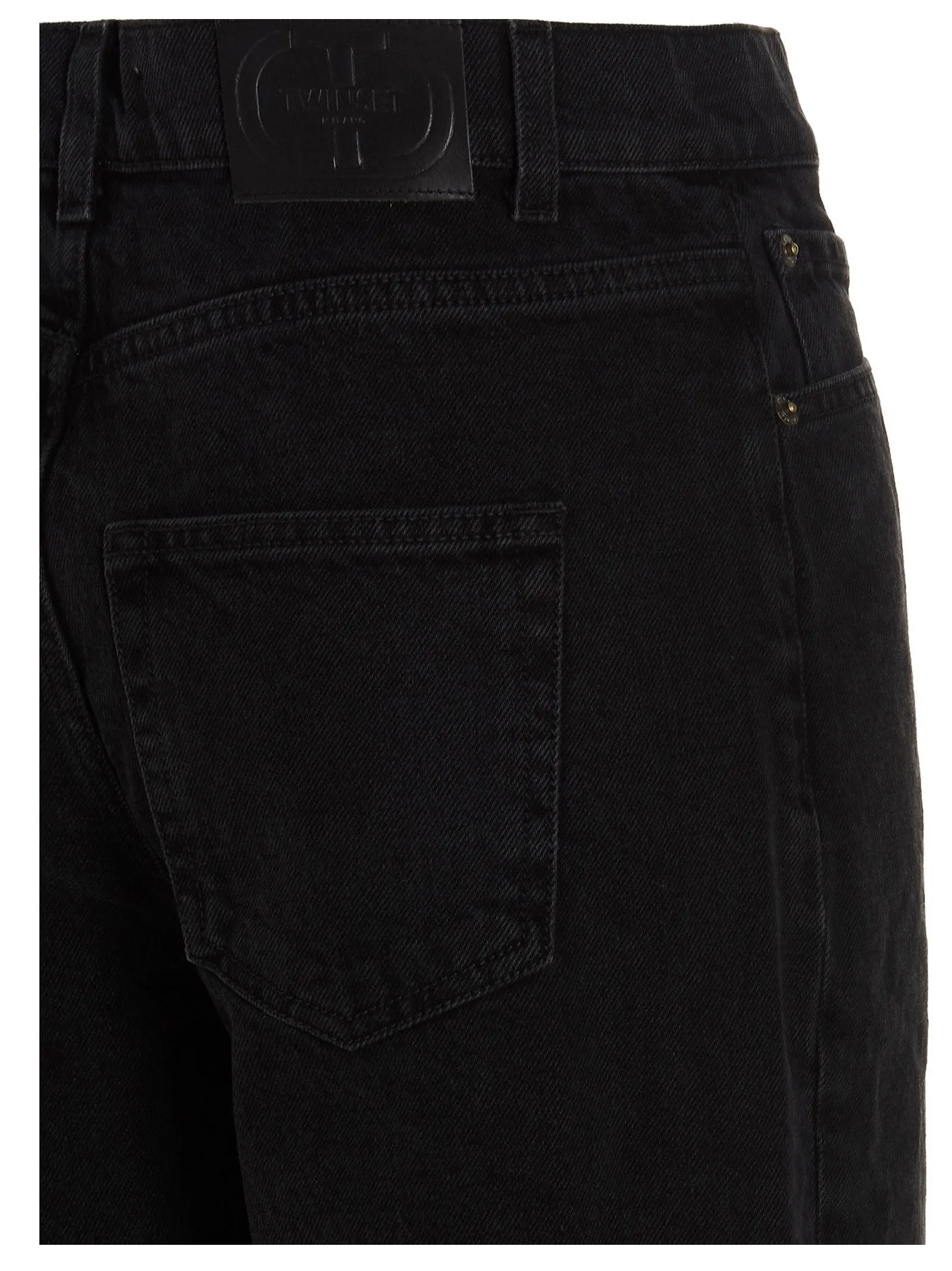 TWINSET High-Waisted Cropped Jeans