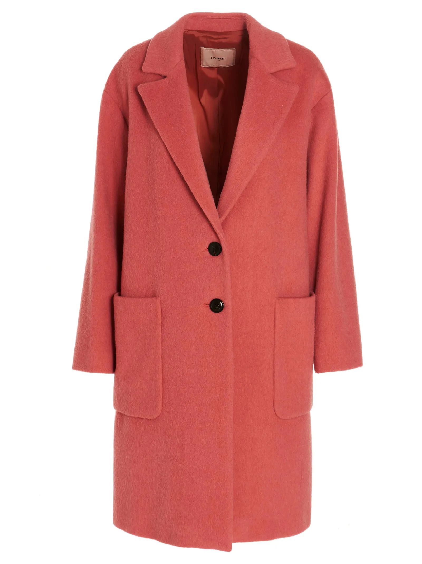 TWINSET Single-Breasted Midi Coat