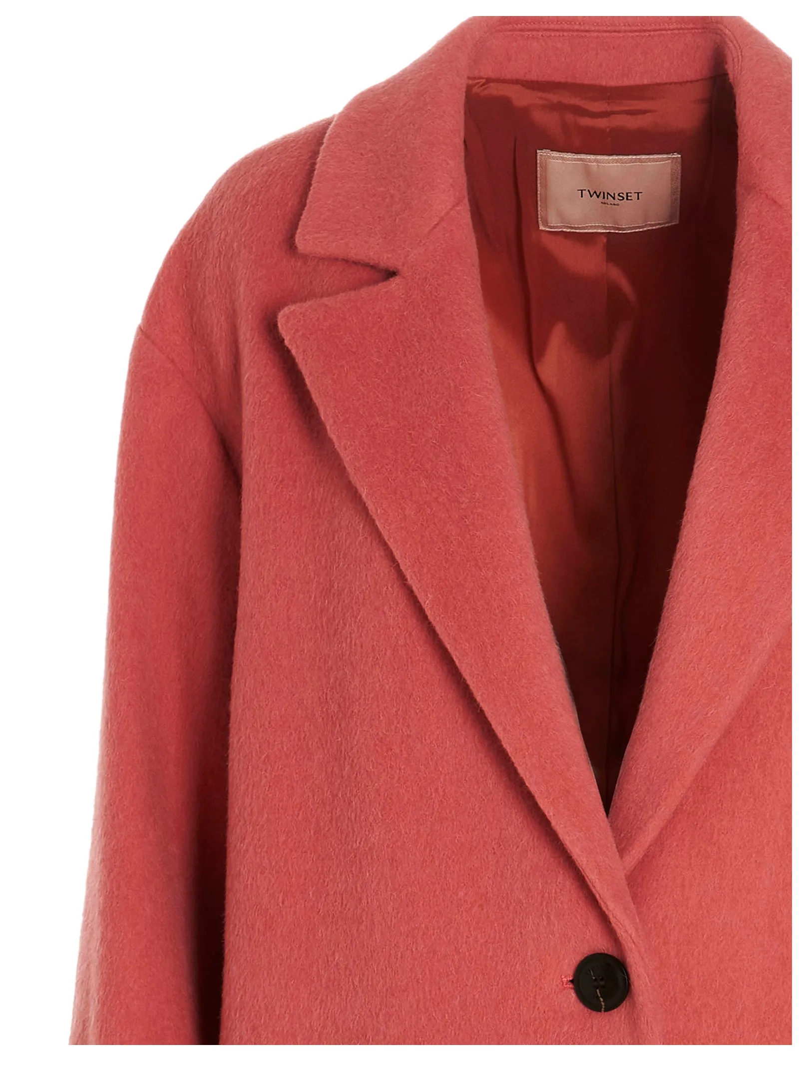 TWINSET Single-Breasted Midi Coat