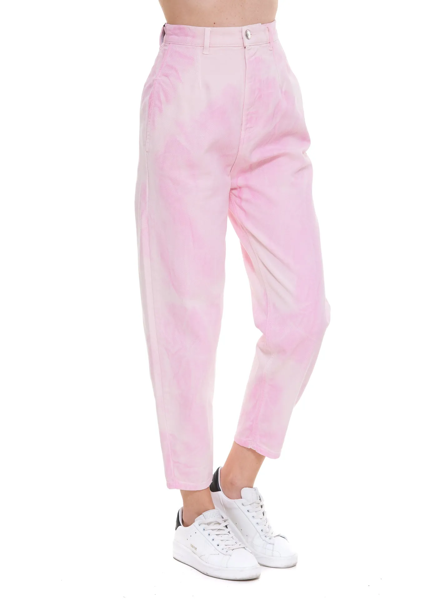 TWINSET Tie Dye Cropped Jeans