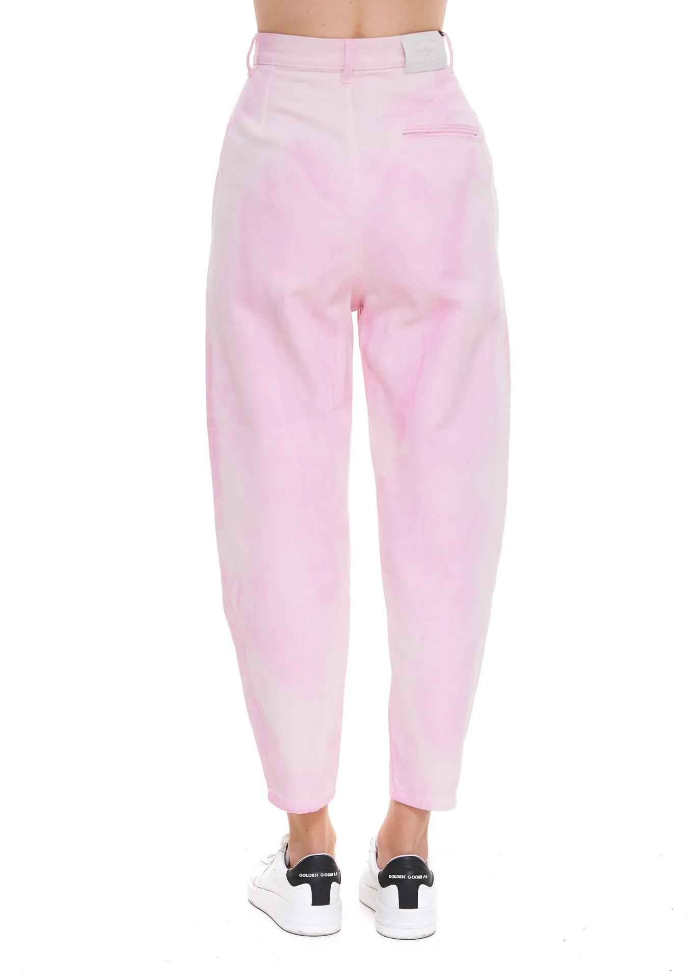 TWINSET Tie Dye Cropped Jeans