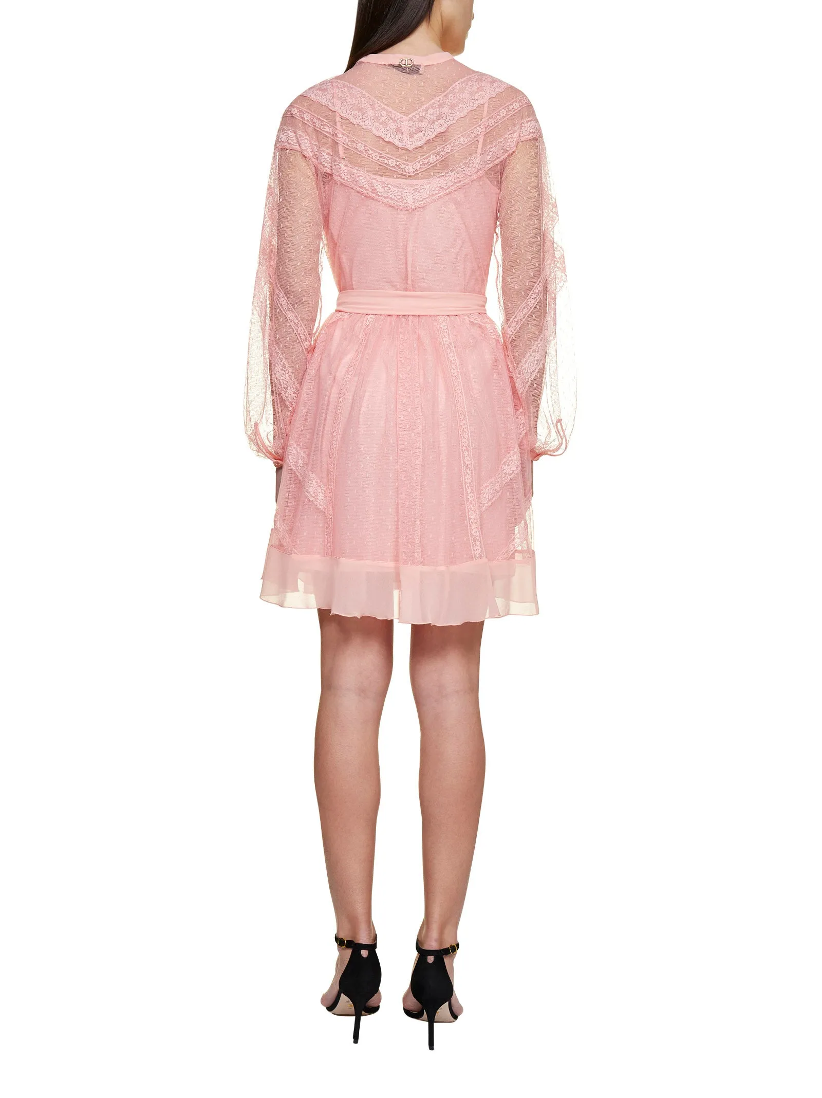 TWINSET Tulle Layered Mini Dress