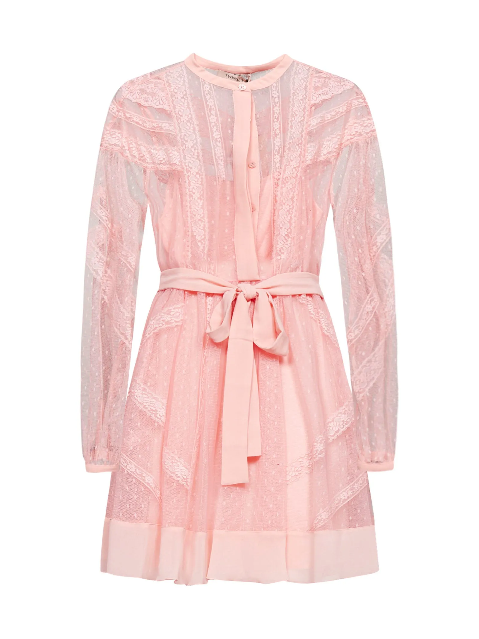 TWINSET Tulle Layered Mini Dress