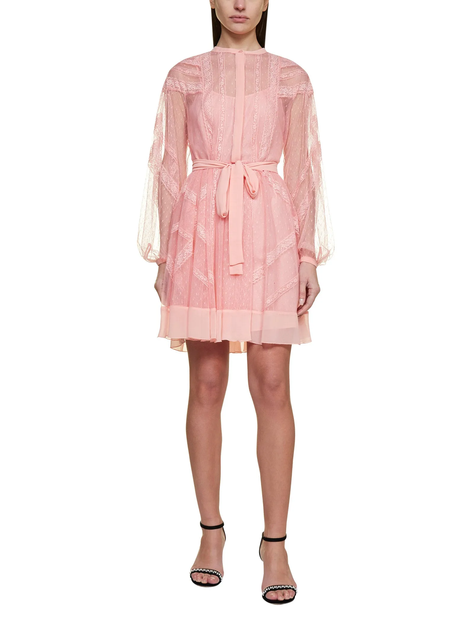 TWINSET Tulle Layered Mini Dress