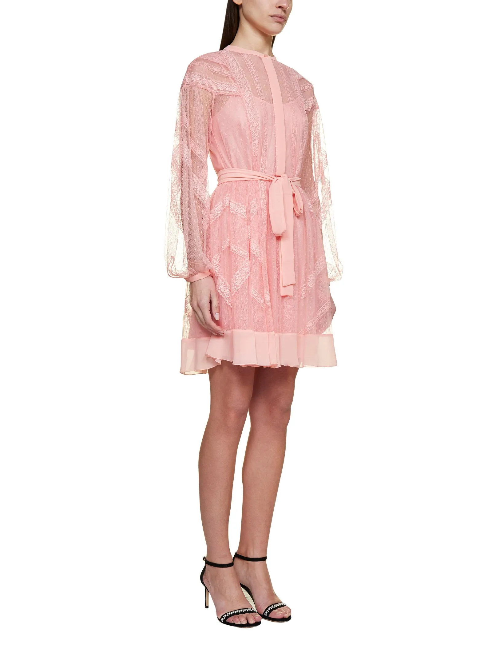 TWINSET Tulle Layered Mini Dress