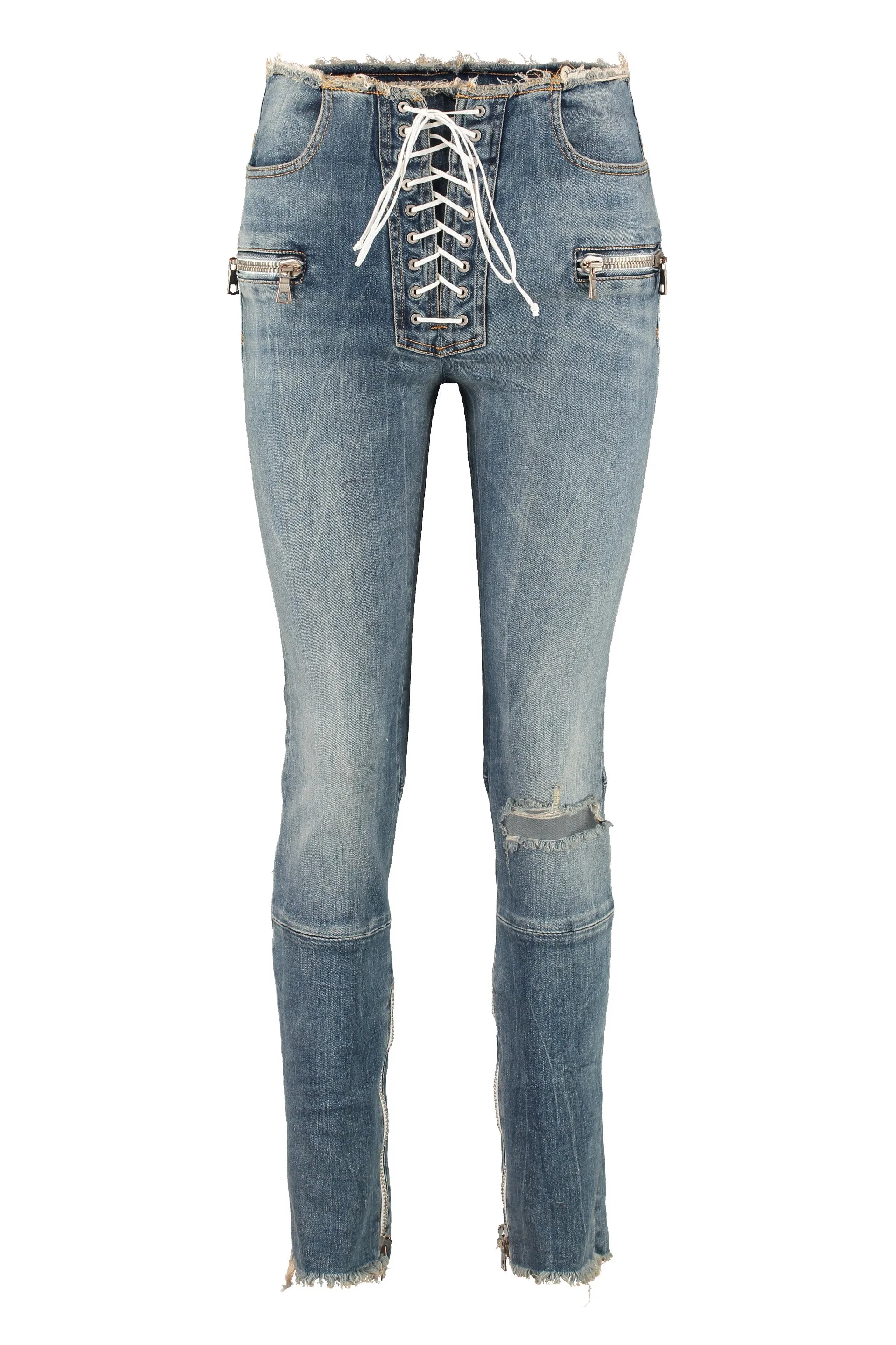 Unravel Project Distressed Skinny Jeans