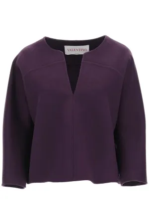 Valentino Compact Drap Pea Coat