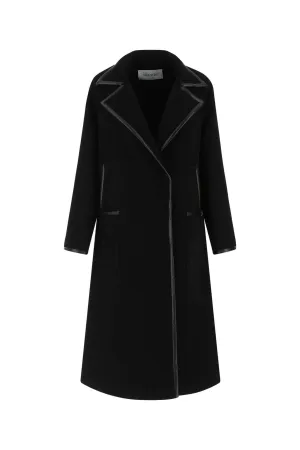 Valentino Contrast Trim Open Coat