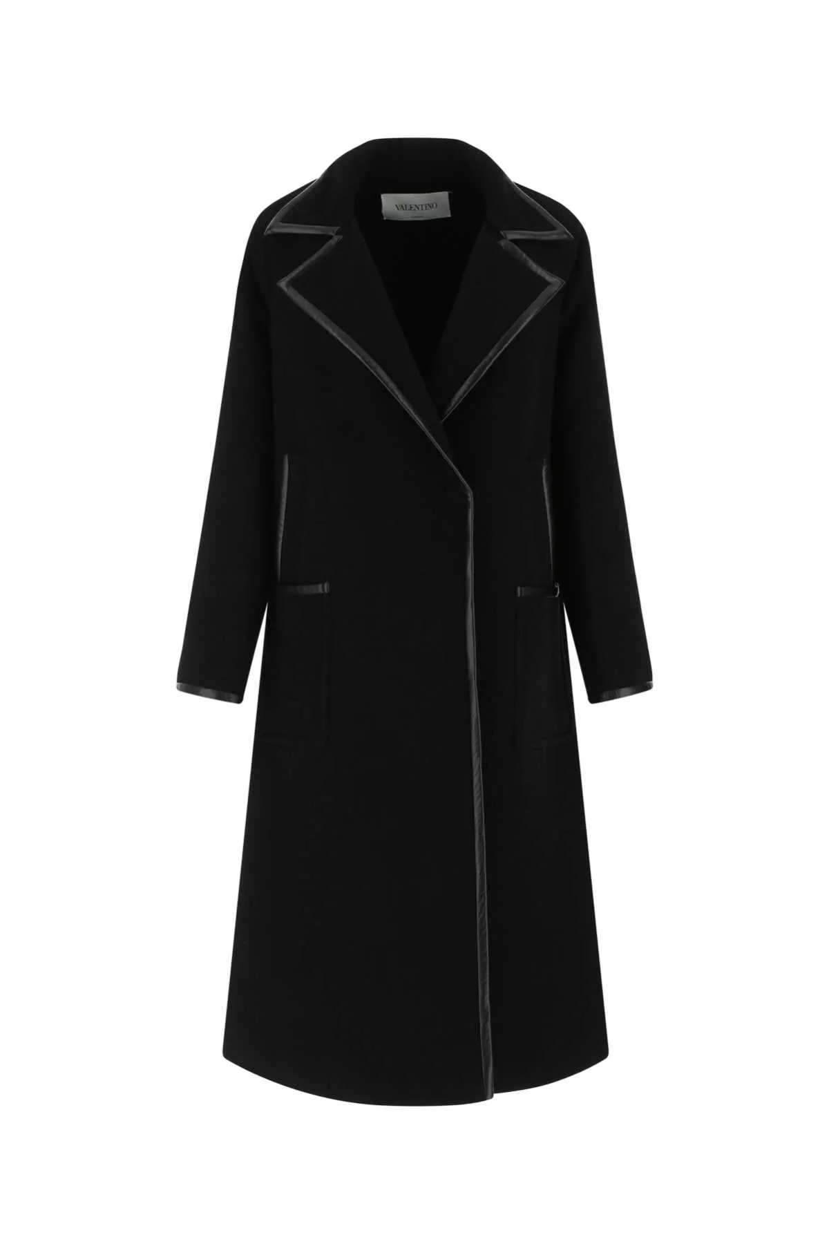 Valentino Contrast Trim Open Coat