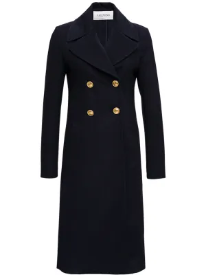 Valentino Double-Breasted Drap Coat