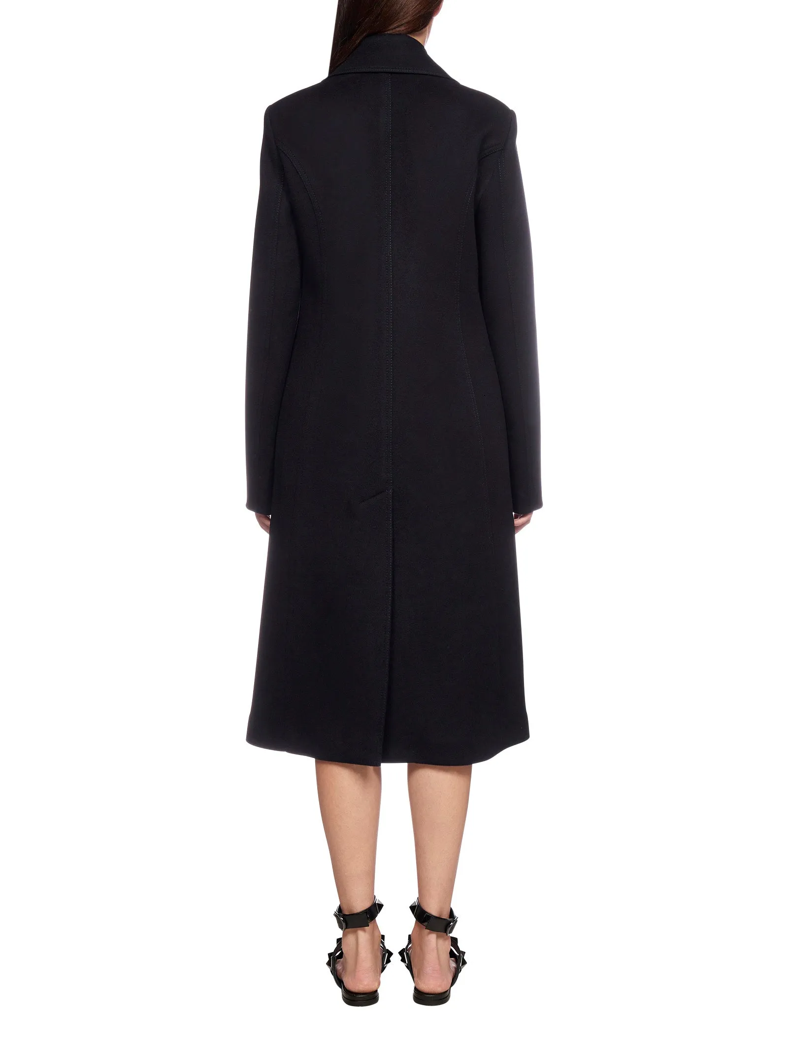 Valentino Double-Breasted Drap Coat