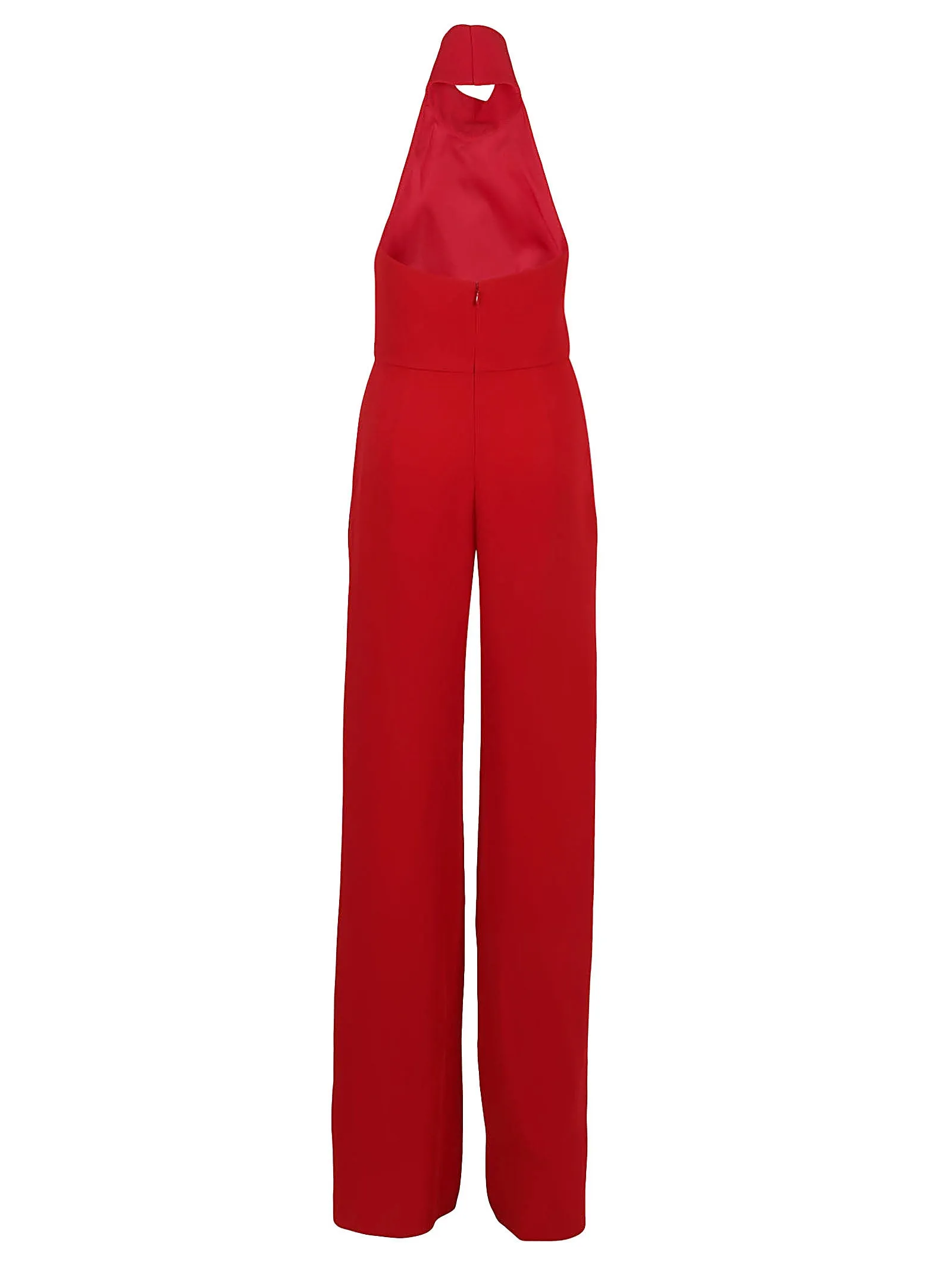 Valentino Halter-Neck Open-Back Jumpsuit