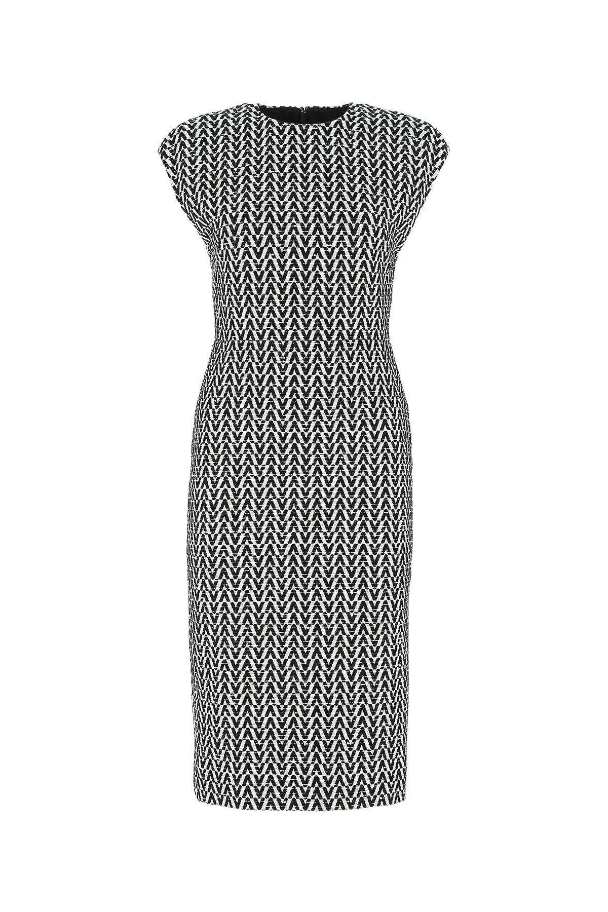 Valentino Logo Motif Midi Dress