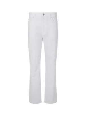 ValentinoLogo Printed Straight Leg Jeans