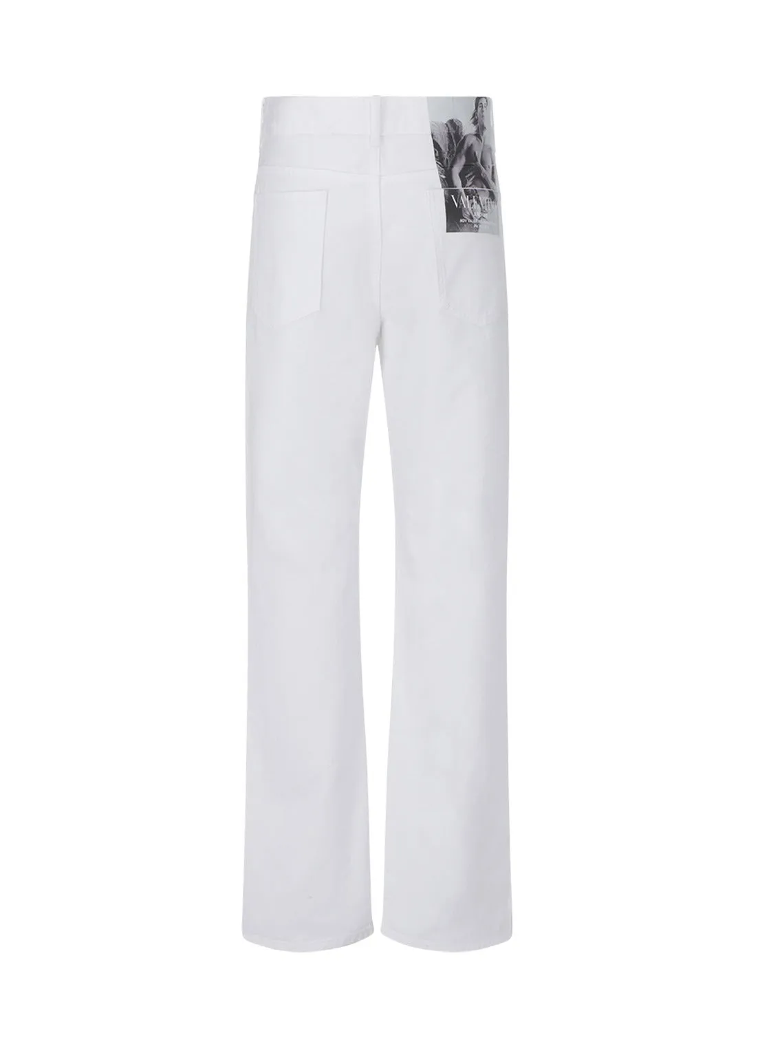 ValentinoLogo Printed Straight Leg Jeans