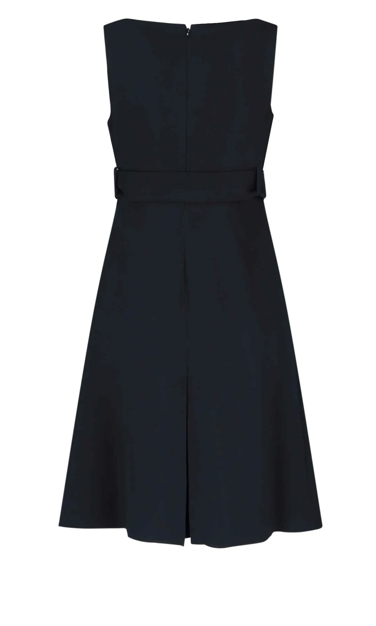 Versace Belted Waist Flared Dress