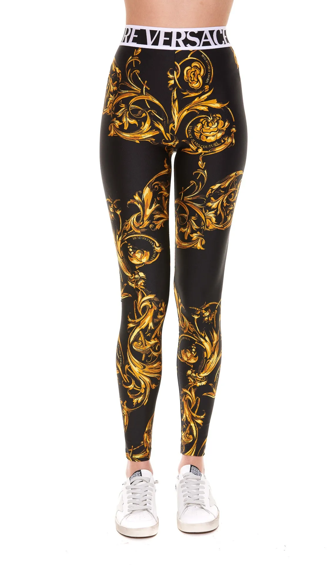 Versace Jeans Couture Baroque Print Leggings