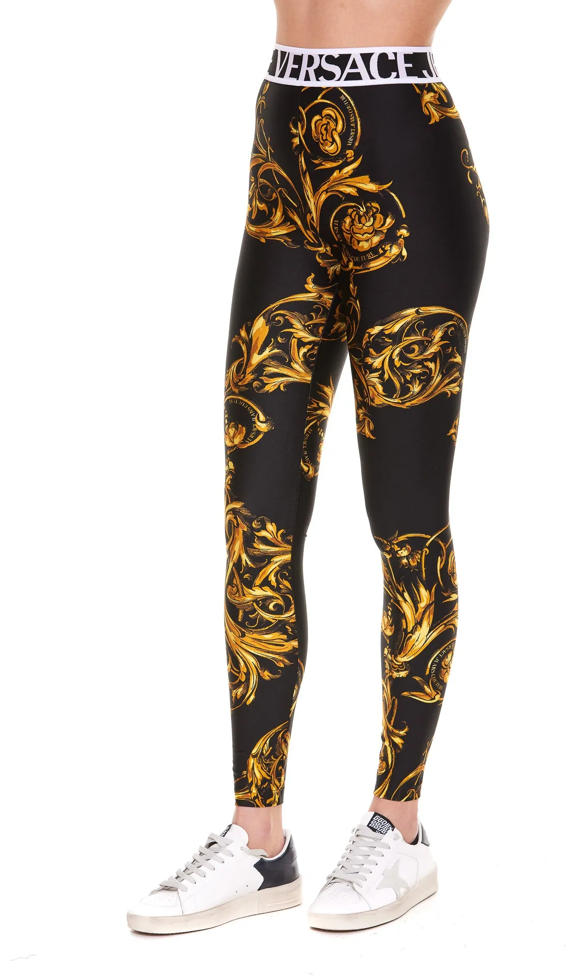 Versace Jeans Couture Baroque Print Leggings