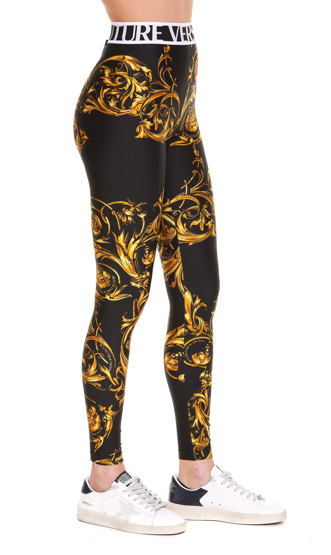 Versace Jeans Couture Baroque Print Leggings