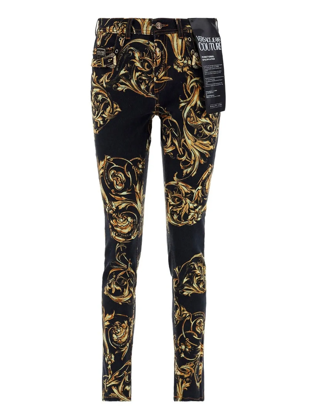 Versace Jeans Couture Baroque Print Skinny Jeans
