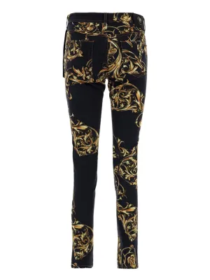 Versace Jeans Couture Baroque Print Skinny Jeans