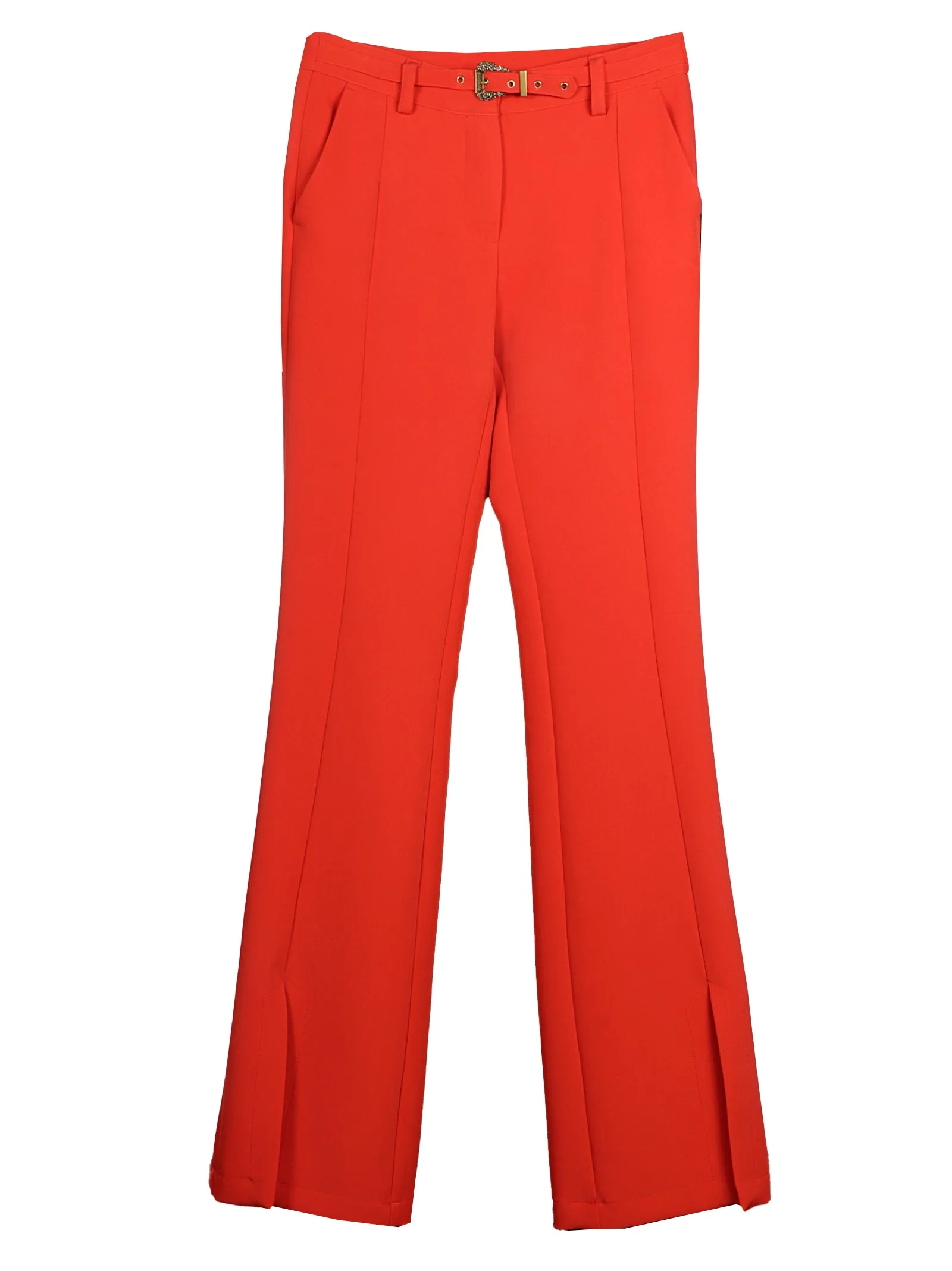 Versace Jeans Couture Belted Flared Mid-Rise Jeans