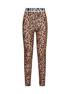 Versace Jeans Couture Leopard Pattern Leggings