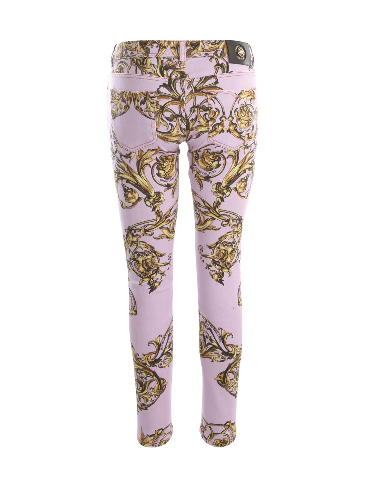 Versace Jeans Couture Printed Low-Rise Skinny Jeans