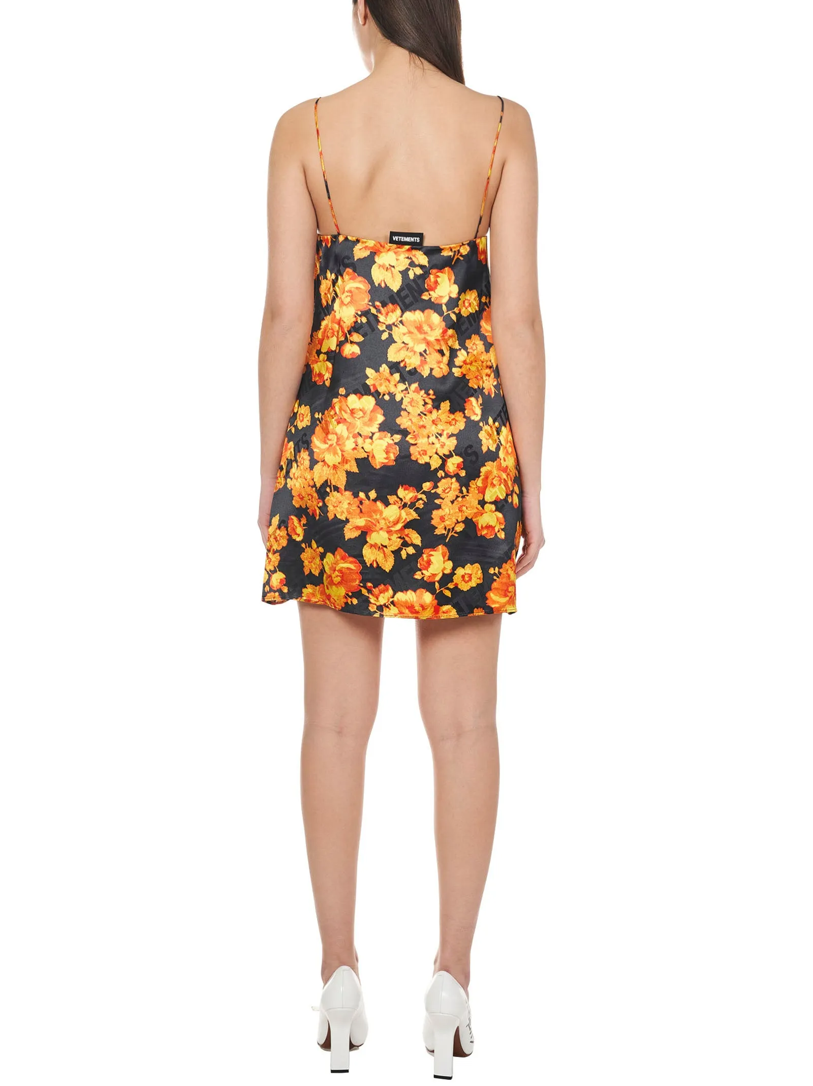 Vetements Floral Printed Sleeveless Dress