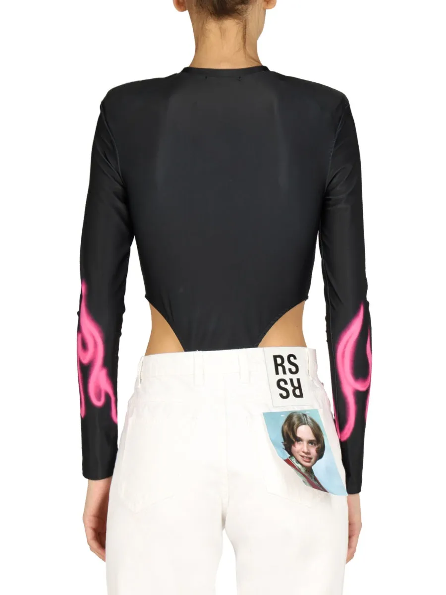 Vision Of Super Flame Print Jumpsuit