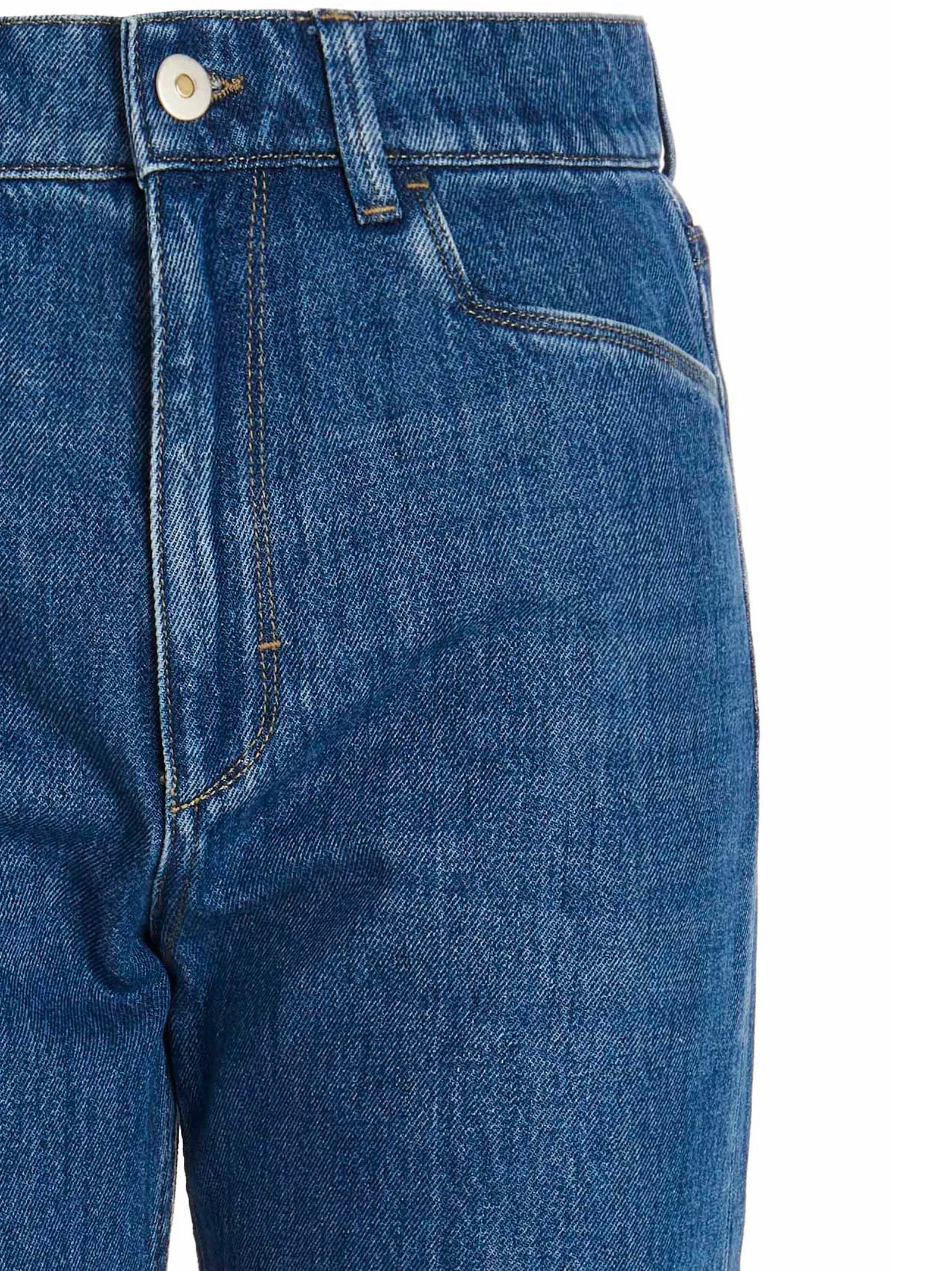 Wandler Button Detailed Straight Leg Jeans