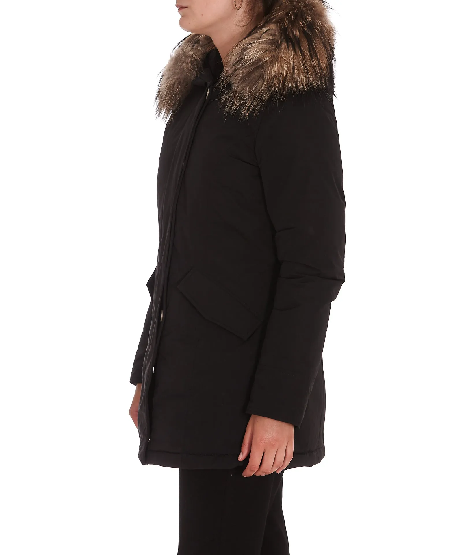 Woolrich Fur-Trim Hooded Parka Coat