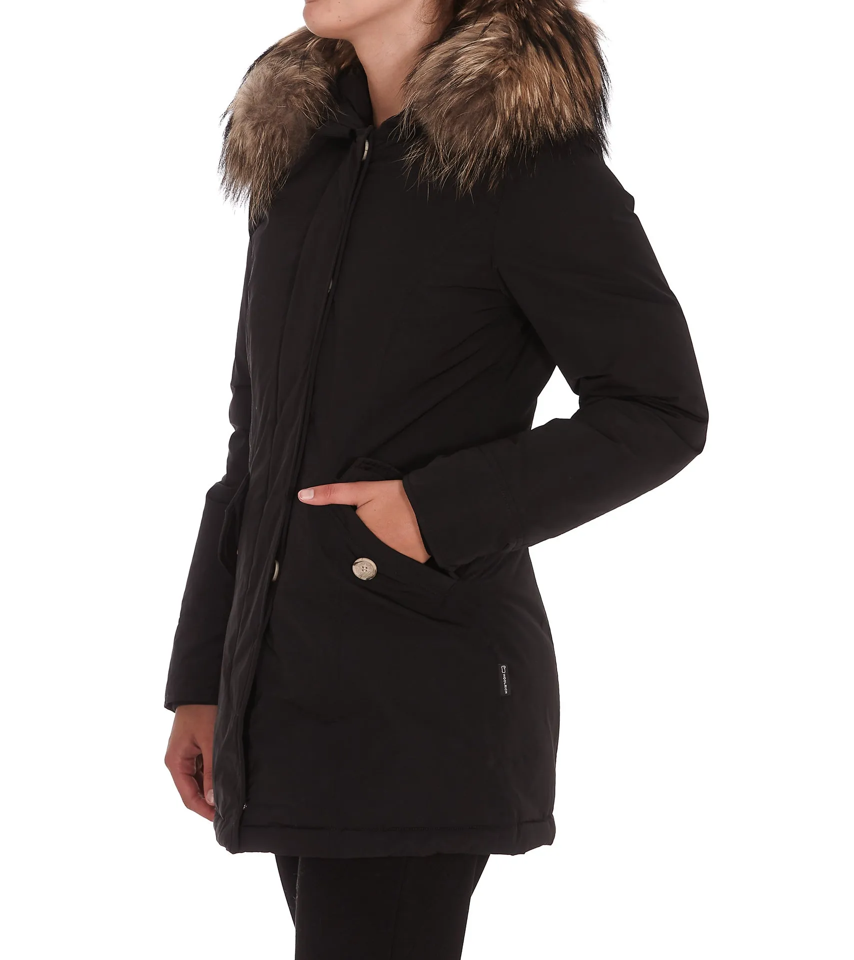 Woolrich Fur-Trim Hooded Parka Coat