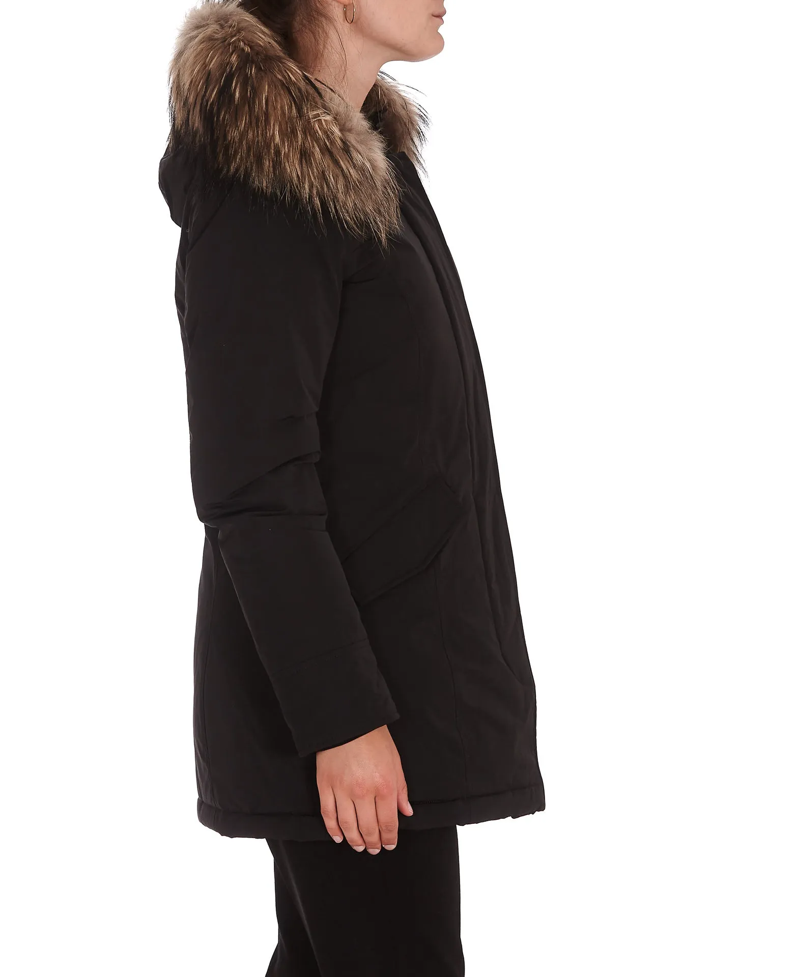Woolrich Fur-Trim Hooded Parka Coat