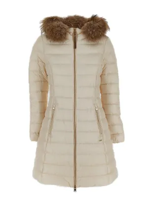 Woolrich Fur-Trimmed Down Coat