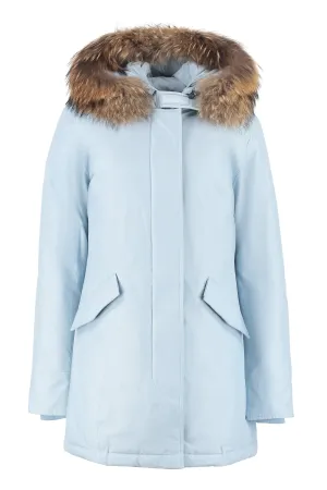 Woolrich Fur-Trimmed Hooded Padded Coat