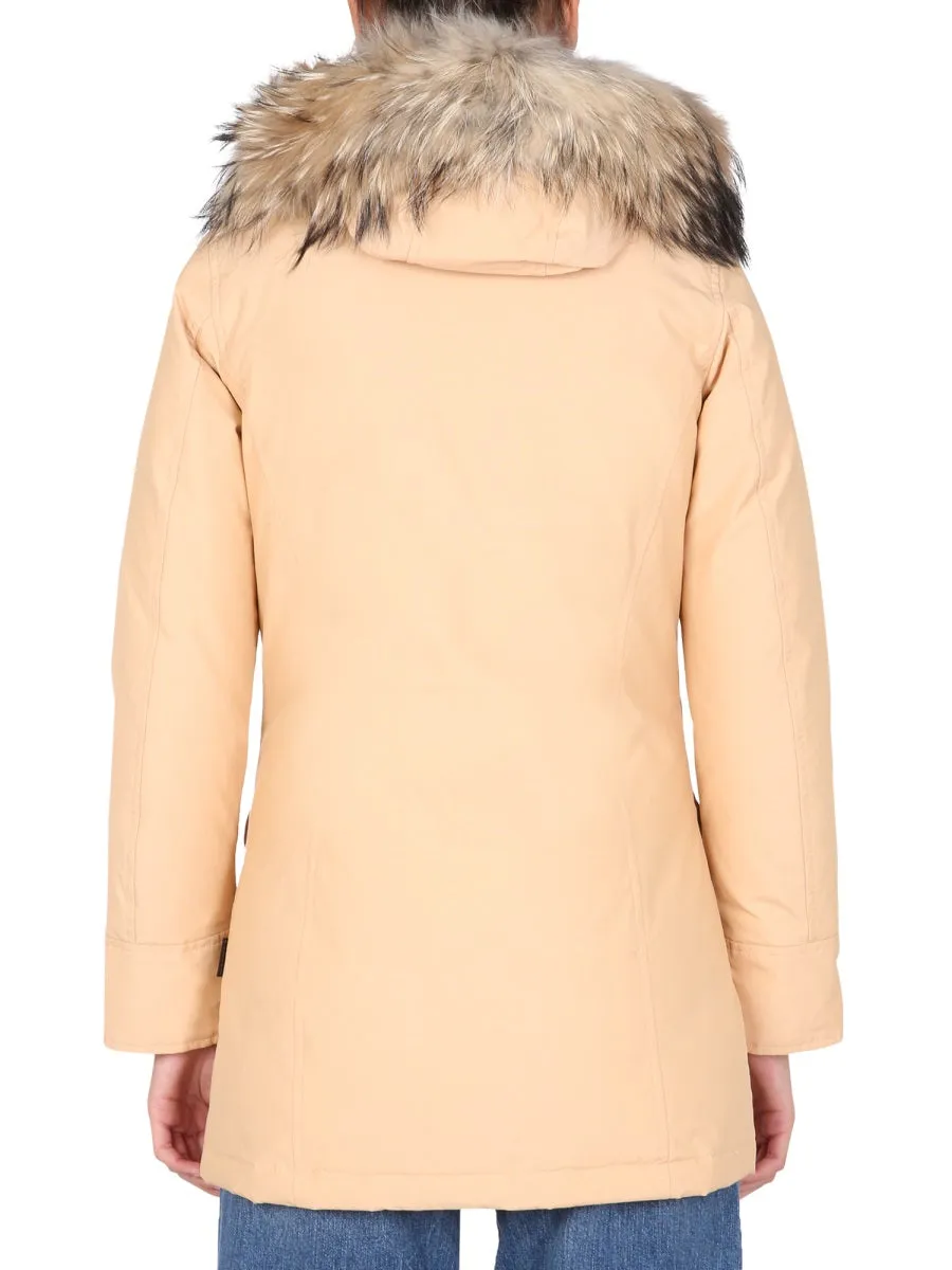Woolrich Fur-Trimmed Hooded Padded Coat