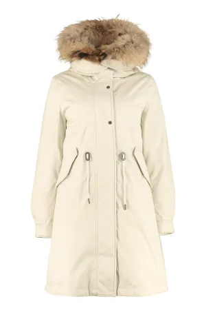 Woolrich Hooded Quilted Parka Coat