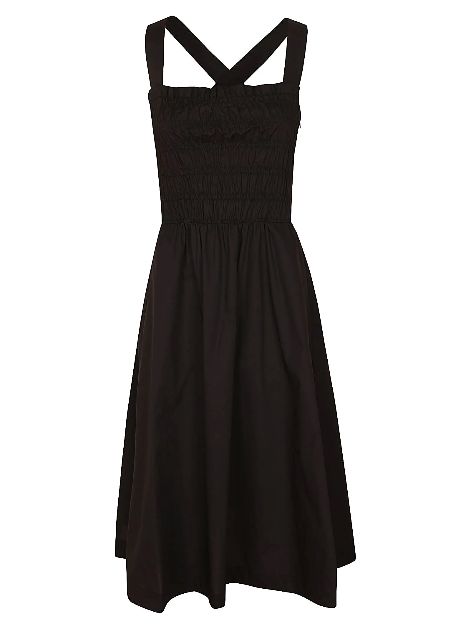 Woolrich Ruched-Panel Sleeveless Dress