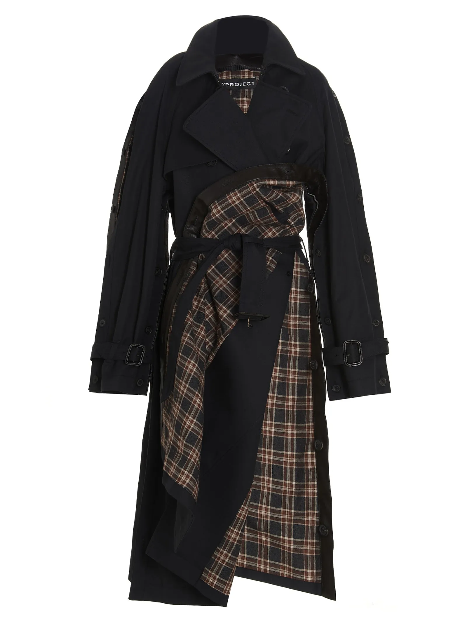 Y/Project Double-Breasted Belted Trench Coat
