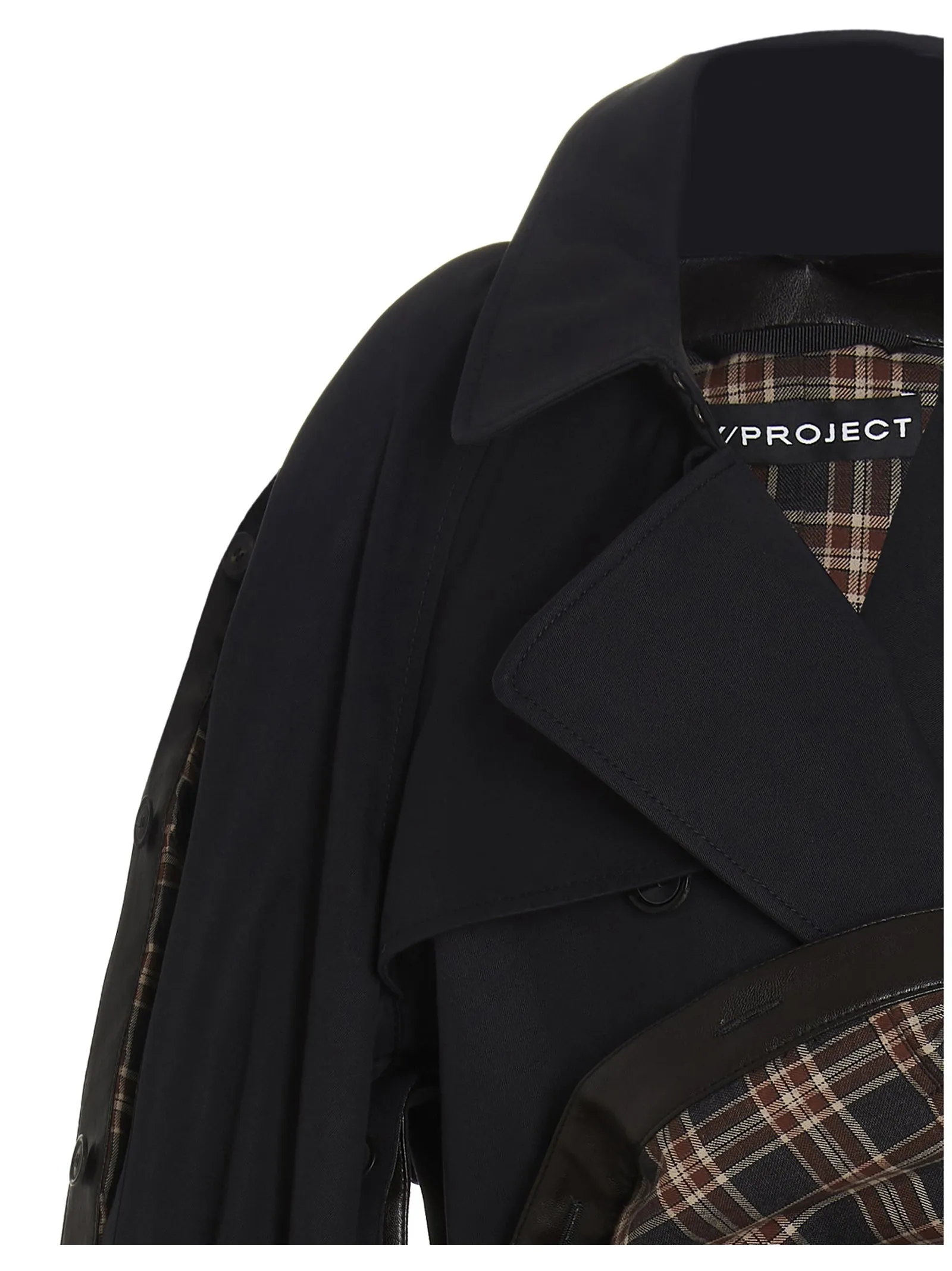 Y/Project Double-Breasted Belted Trench Coat