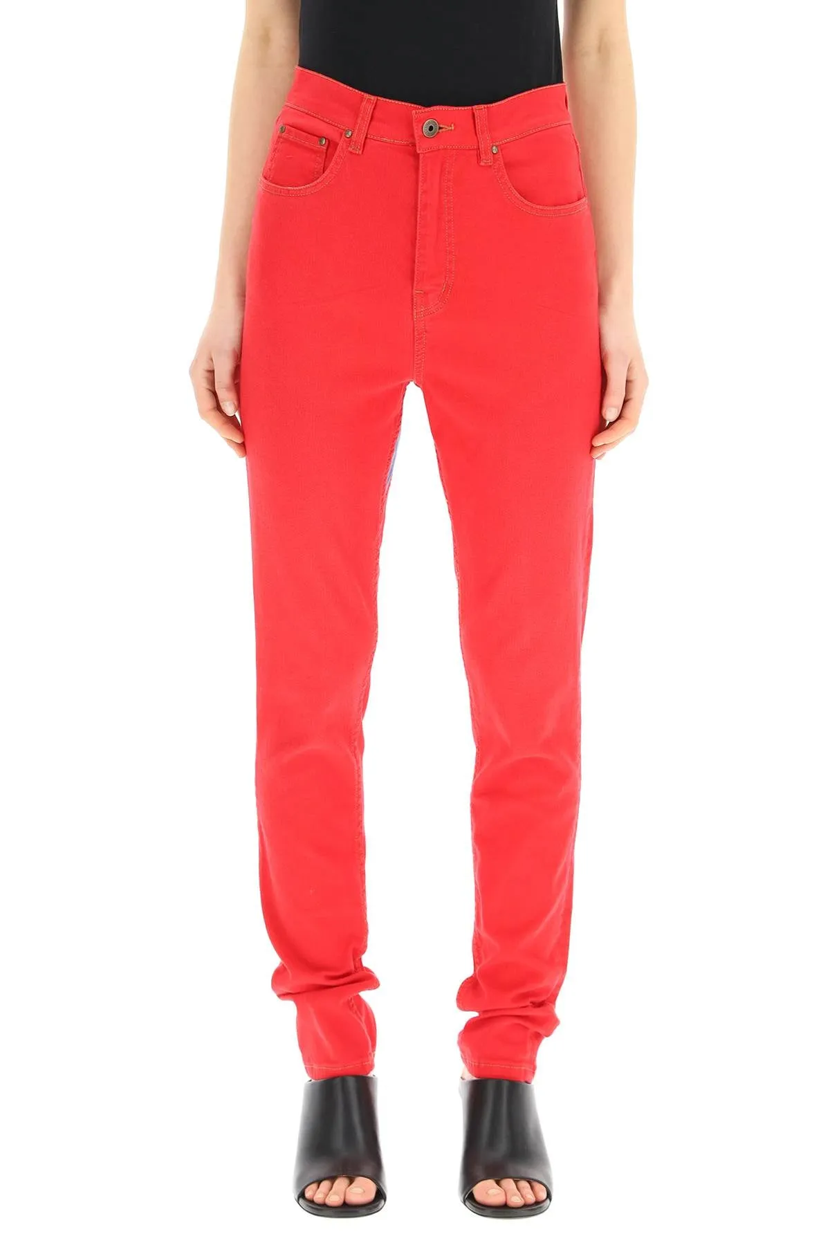 Y/Project Heart Stretch Denim Leggings