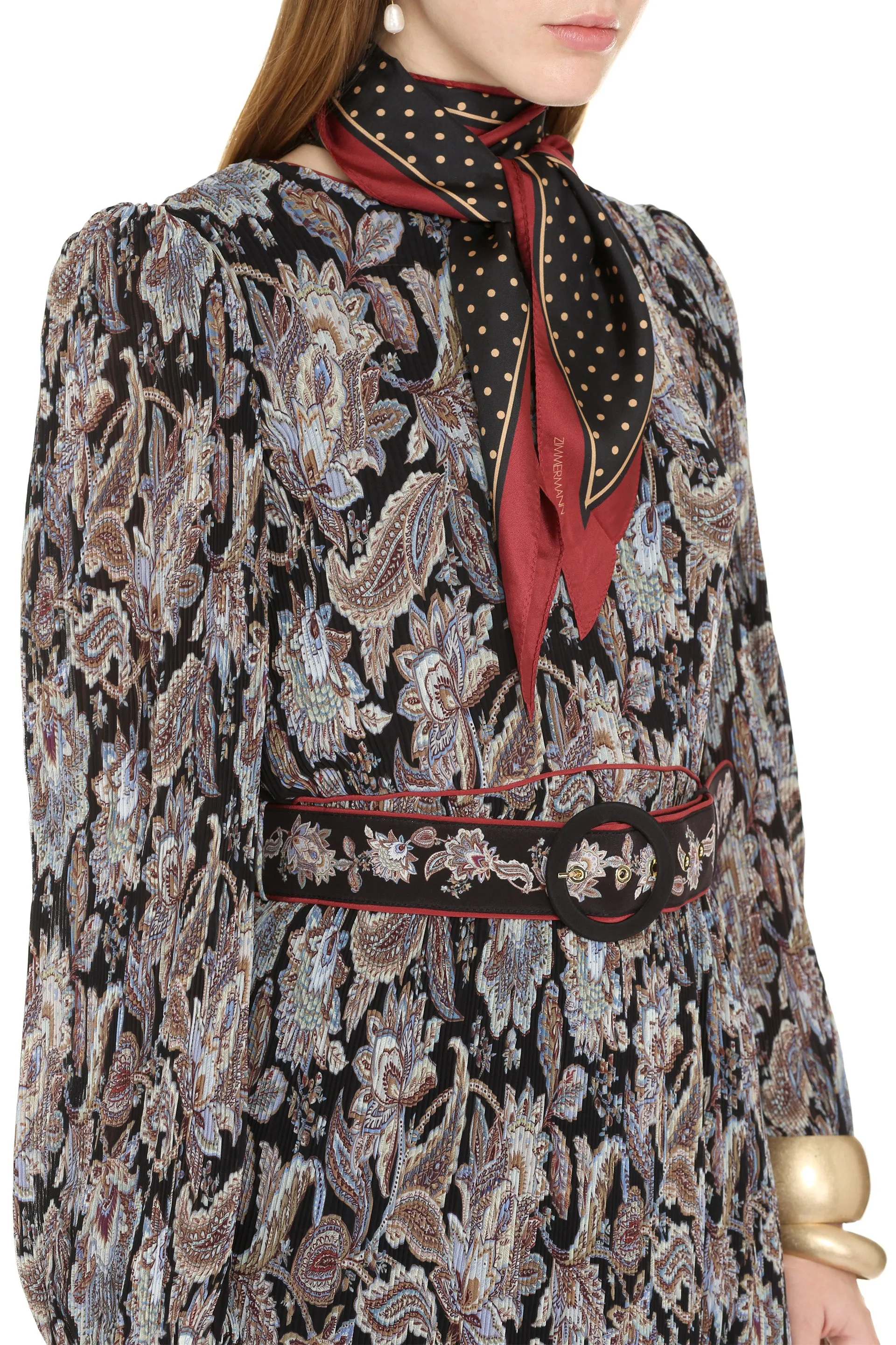 Zimmermann Floral Printed Midi Dress
