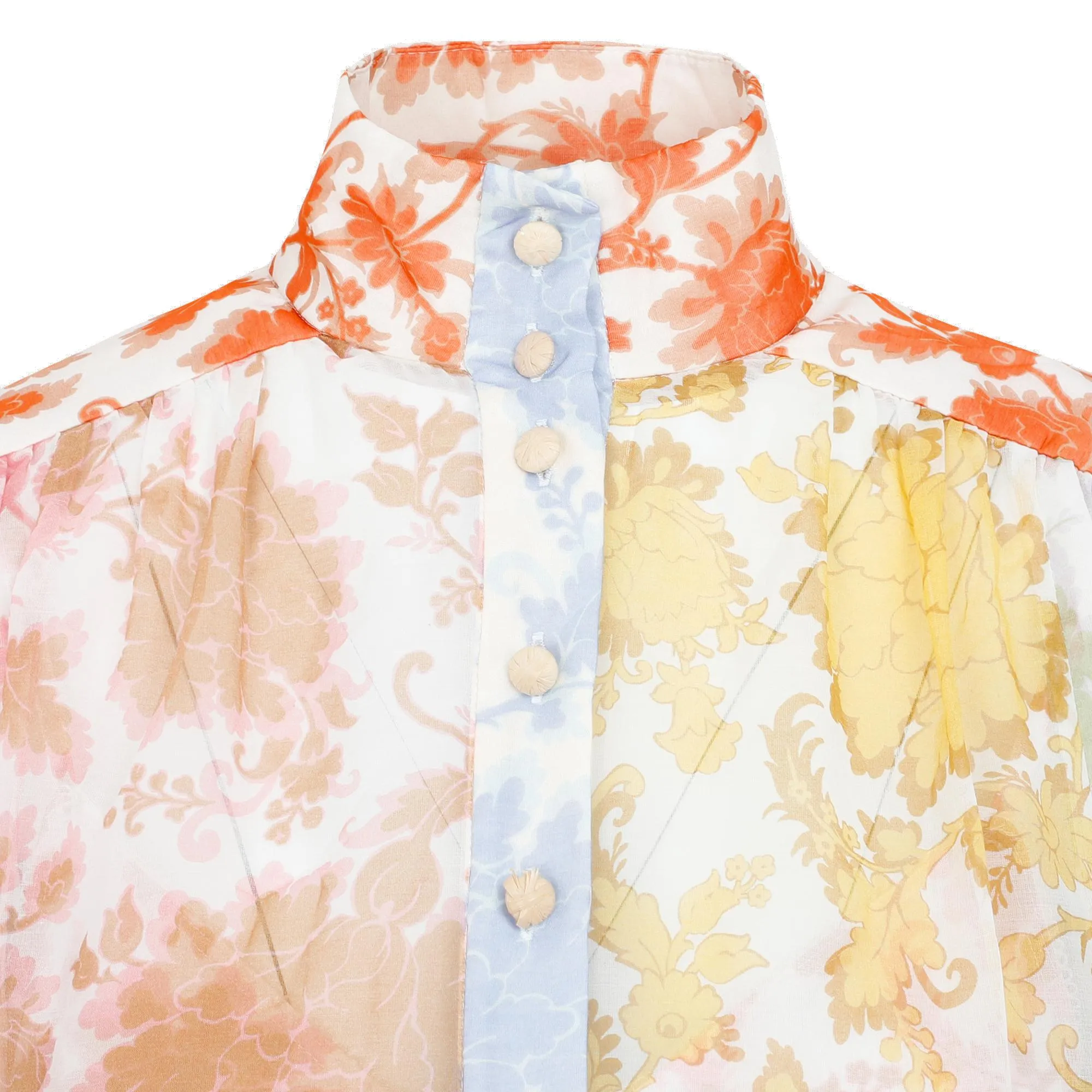 Zimmermann Postcard Lantern Mini Dress